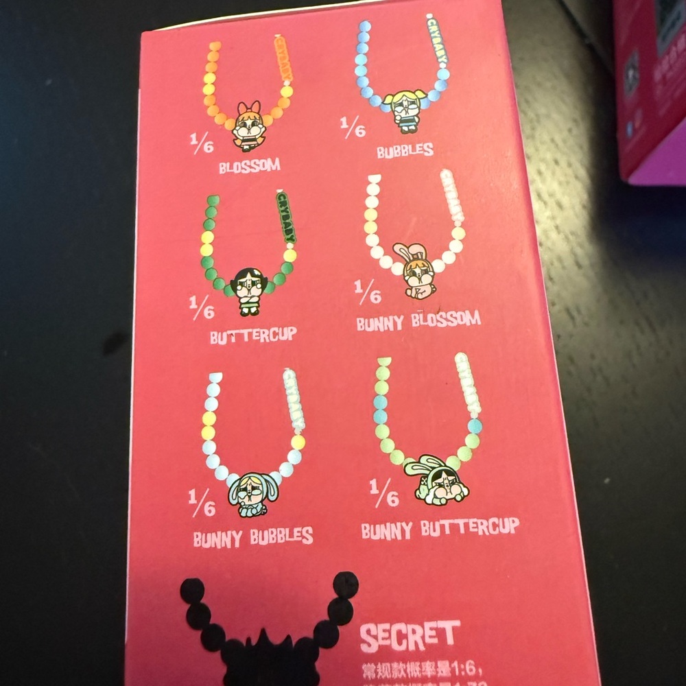 Pop Mart Crybaby Powerpuff Girls Phone Charm Bunny Blossom New Sealed - Picture 3 of 5